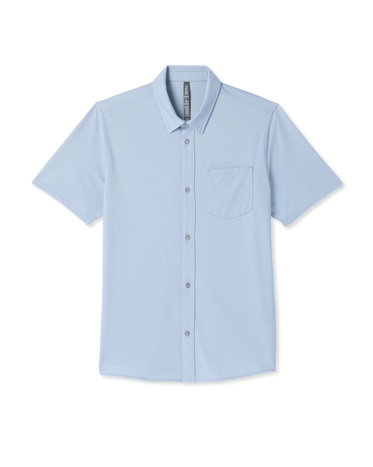 Short Sleeve Knit Oxford Button Down - Classic Fit Blue | Vuori discount - US 8452
