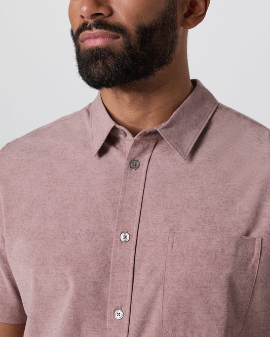 Short Sleeve Bridge Button Down Zion Rose Water Lily | Vuori online - US 4491
