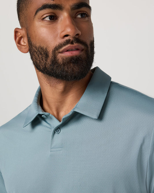 Short Sleeve Viewpoint Polo 2.0 Men's Mist Polo Shirt | Vuori sale - US 4694