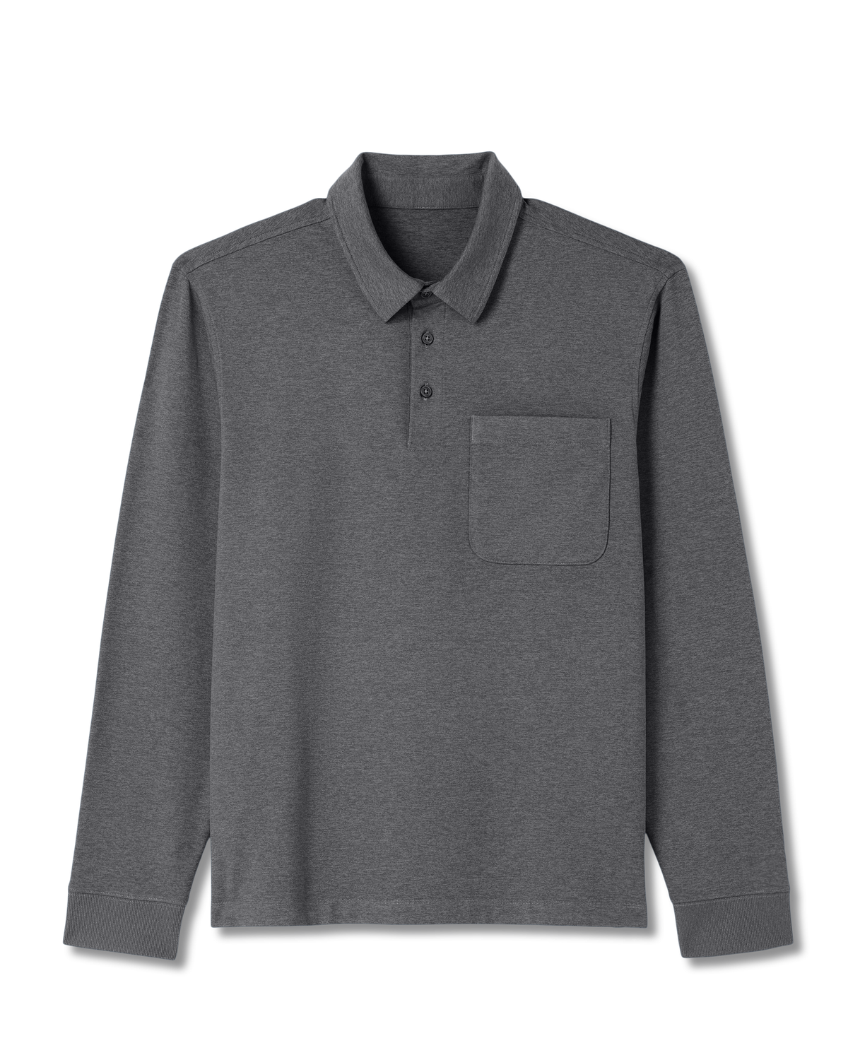 Men's Long Sleeve Coronado Rugby Charcoal Heather | Vuori discount - US 5861