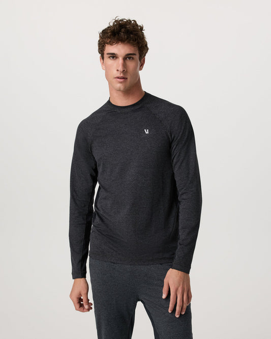 Long Sleeve Ponto Hybrid Baselayer Charcoal Heather | Vuori for sale - US 6066
