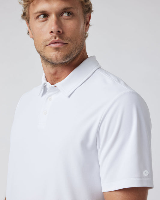 Gamepoint Polo Men's White Tennis Shirt | Vuori shop - US 7356