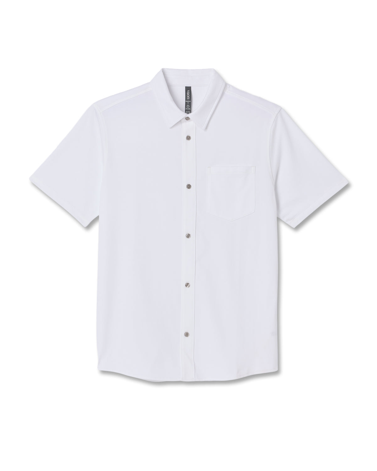 Short Sleeve Knit Oxford Button Down - Classic Fit White | Vuori sale - US 1755