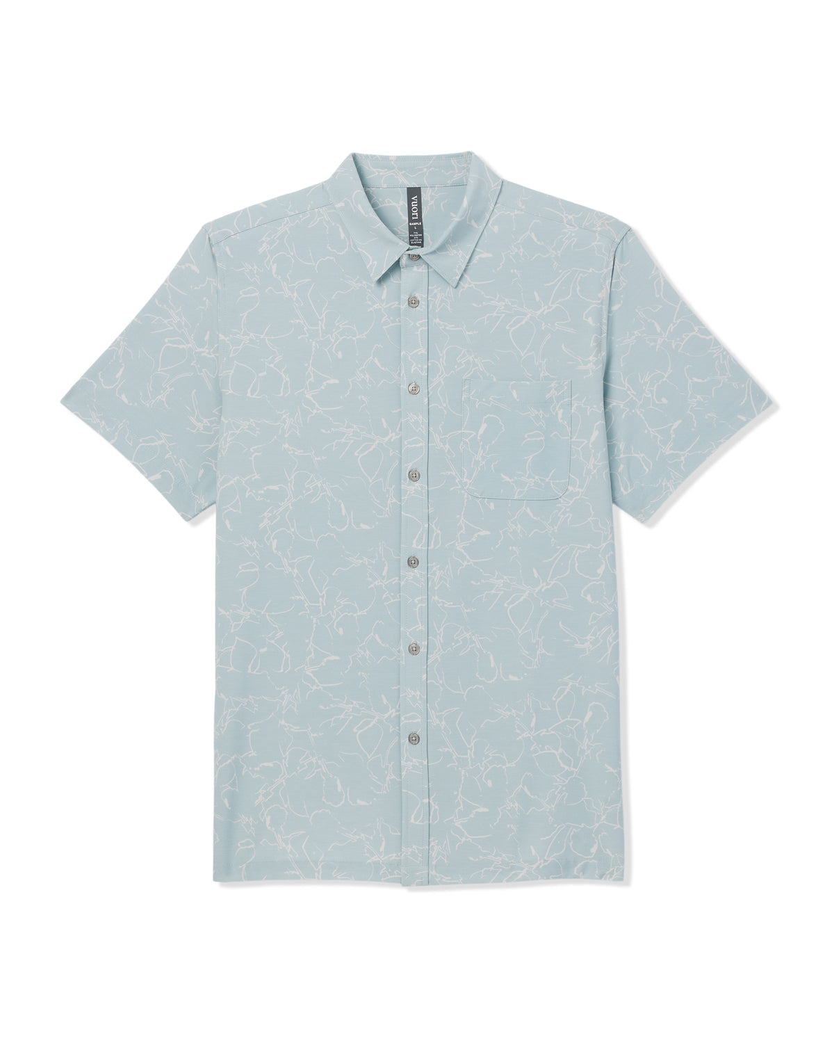 Short Sleeve Bridge Button Down Men's Chalk Blue Shirt | Vuori outlet - US 4721