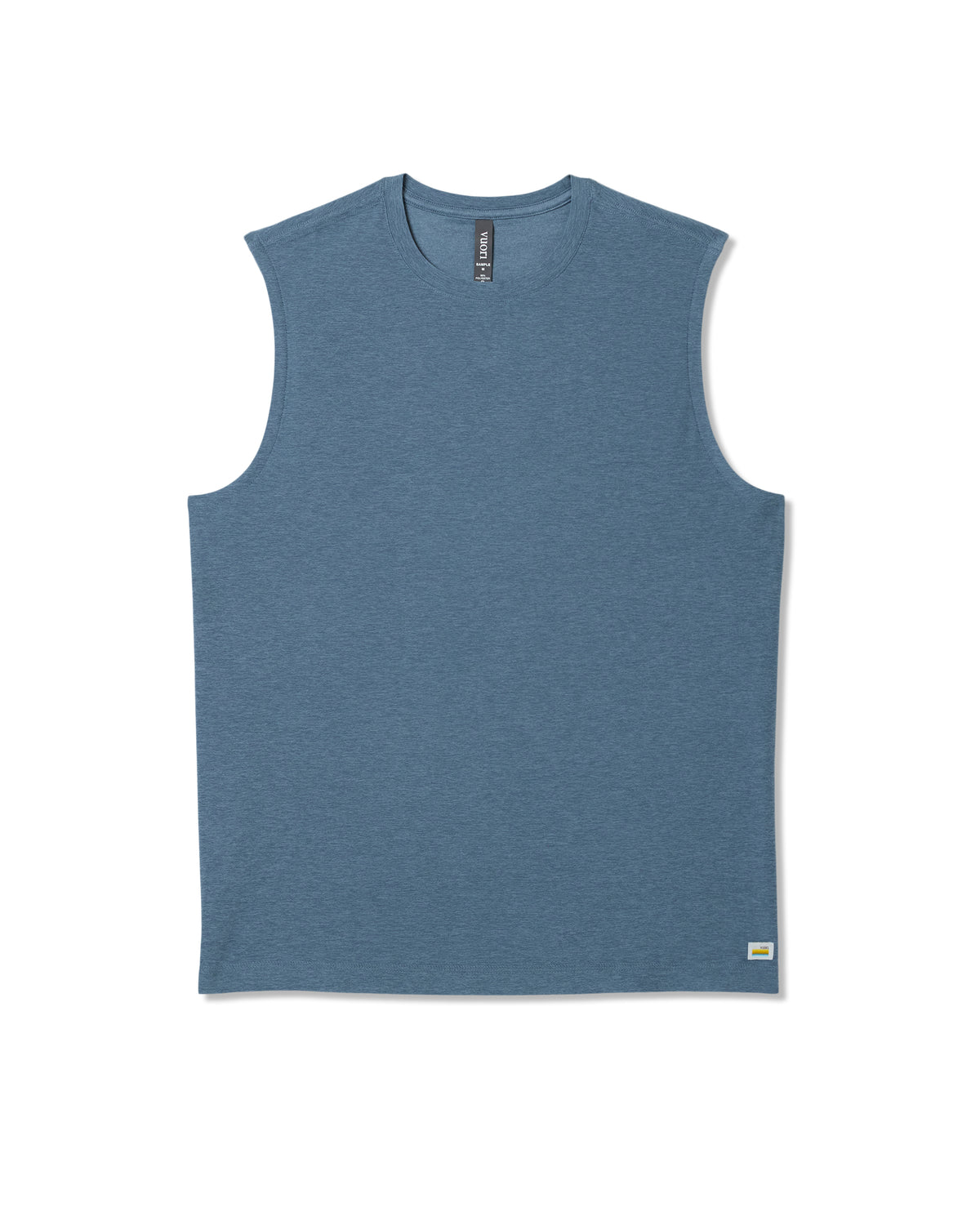 Strato Muscle Tee Men's Pool Blue Heather Tank Top | Vuori for sale - US 1537