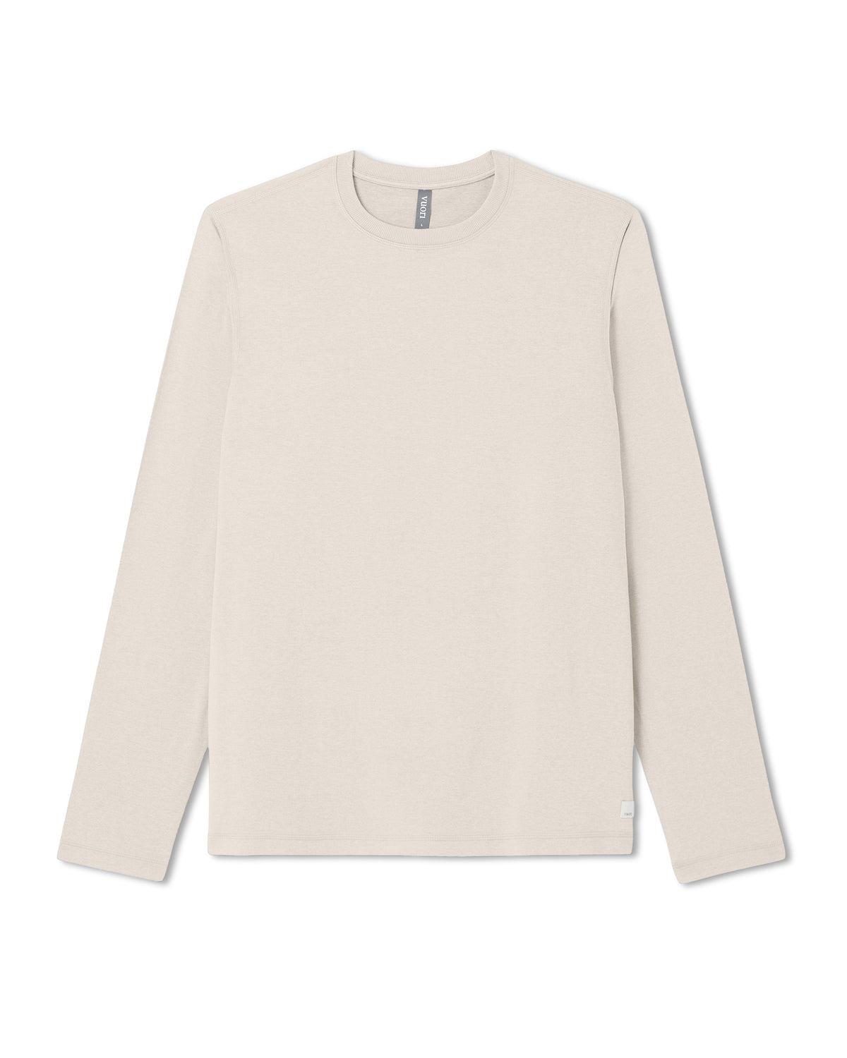 Men's Long Sleeve Ponto Performance Tee Oatmeal Heather | Vuori for sale - US 9649