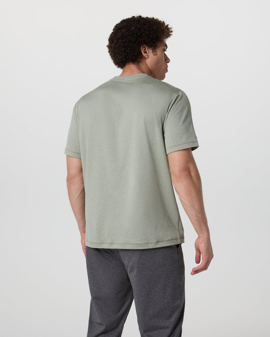 Short Sleeve Ponto Tee - Relaxed Fit Agave Green Heather | Vuori outlet - US 1147