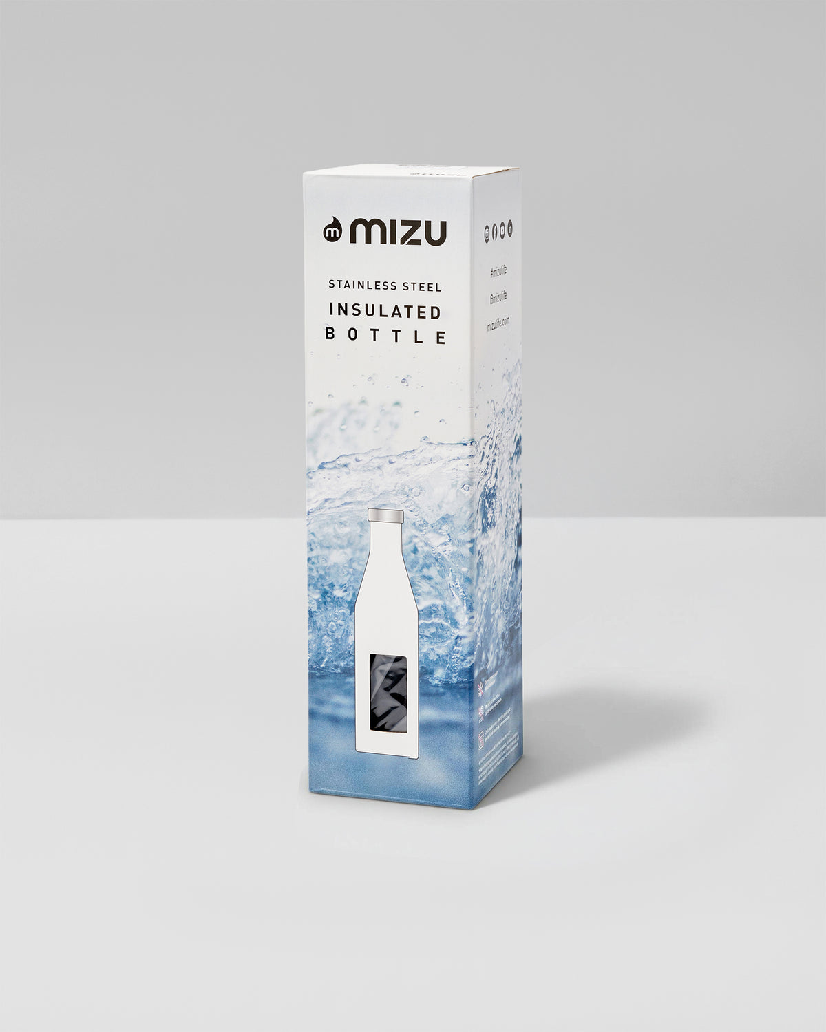 S6 Wordmark Mizu Water Bottle Black Insulated Bottle | Vuori discount - US 5412