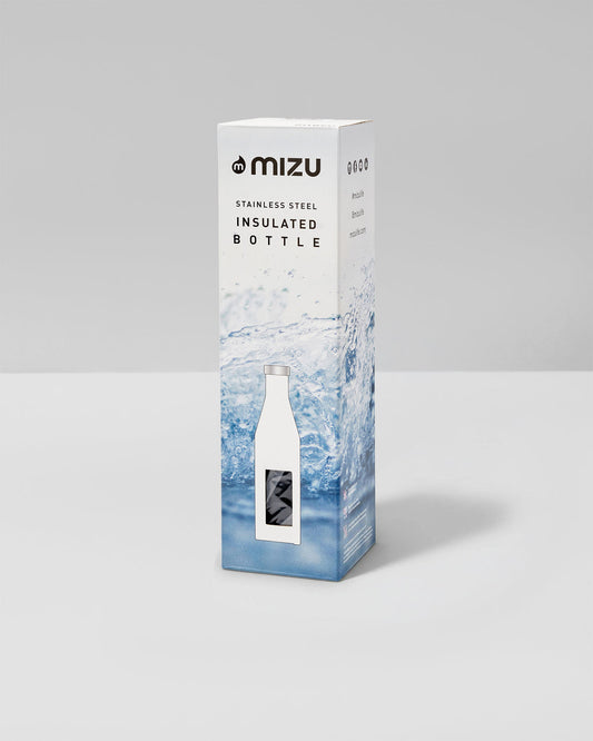 S6 Wordmark Mizu Water Bottle Black Insulated Bottle | Vuori discount - US 5412