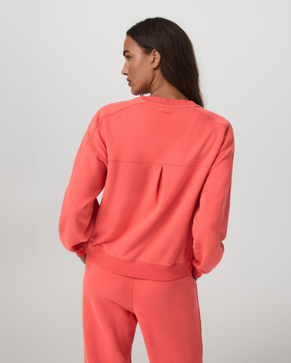 Sedona Seams Crew Women's Bright Coral Sweatshirt | Vuori sale - US 5764