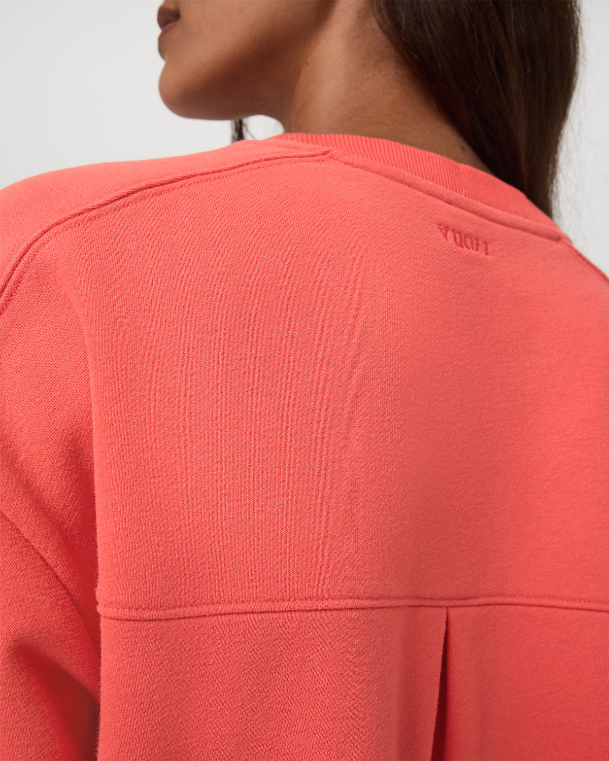 Sedona Seams Crew Women's Bright Coral Sweatshirt | Vuori sale - US 5764