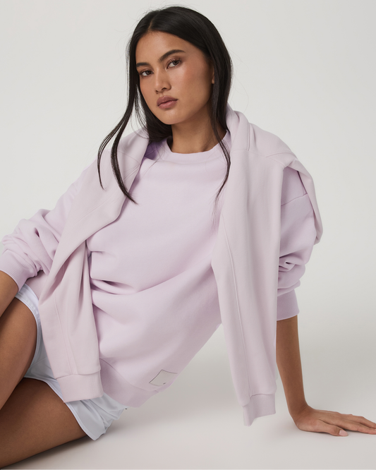 Restore Oversized Crew 2.0 Women's Lilac Breeze Sweatshirt | Vuori onsale - US 8333