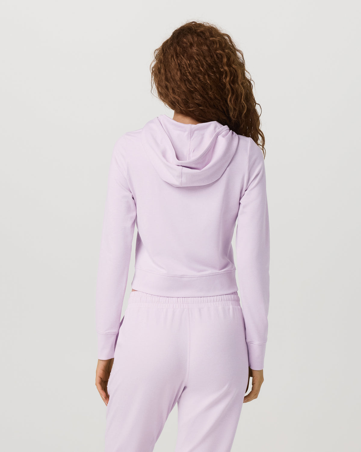 Halo Mini Full Zip Hoodie Lilac Breeze Heather Fitted Hoodie | Vuori discount - US 5487