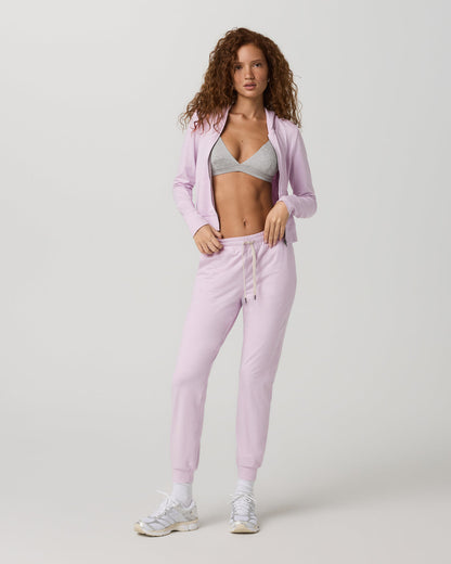 Halo Mini Full Zip Hoodie Lilac Breeze Heather Fitted Hoodie | Vuori discount - US 5487