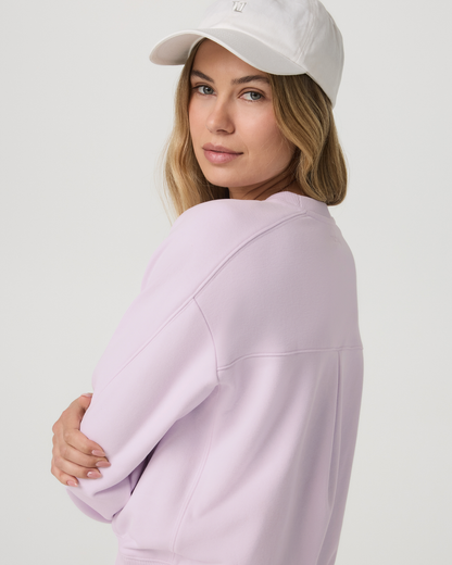 Sedona Seams Crew Women's Lilac Breeze Sweatshirt | Vuori outlet - US 5054