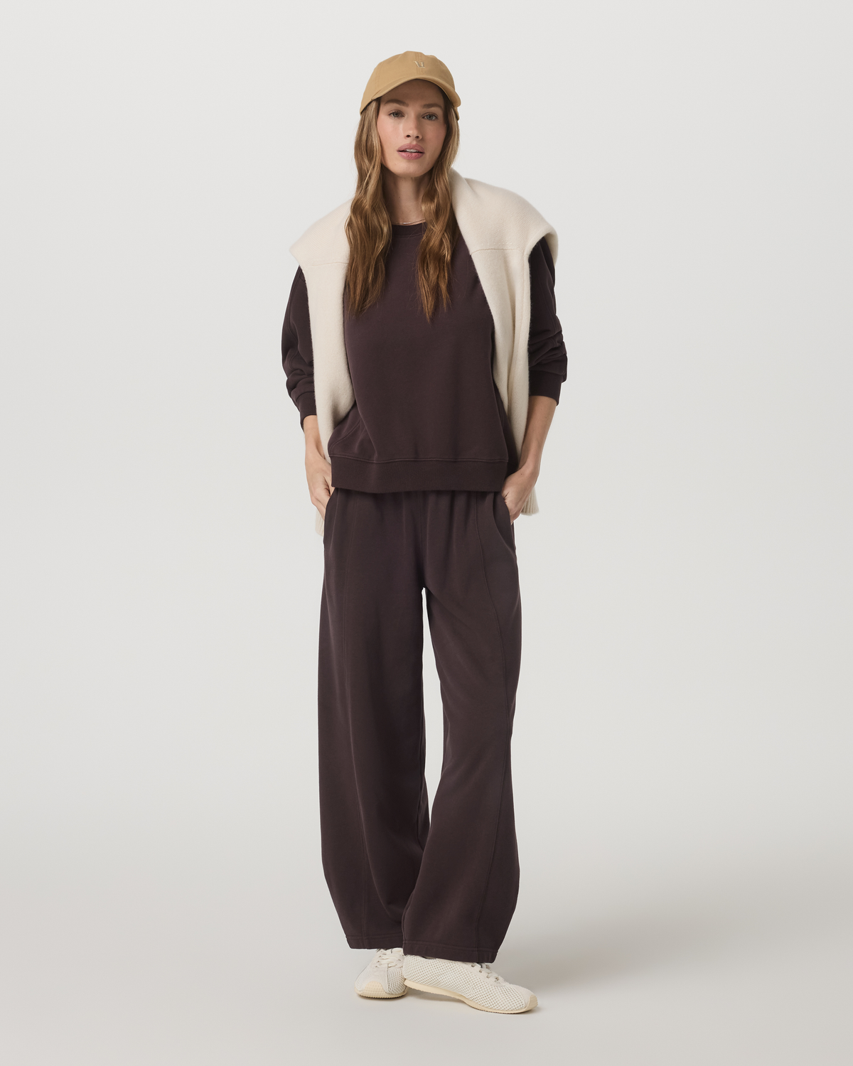 Sedona Seams Crew Women's French Roast Sweatshirt | Vuori shop - US 9715
