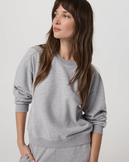 Sedona Seams Crew Women's Light Heather Grey Sweatshirt | Vuori shop - US 1086