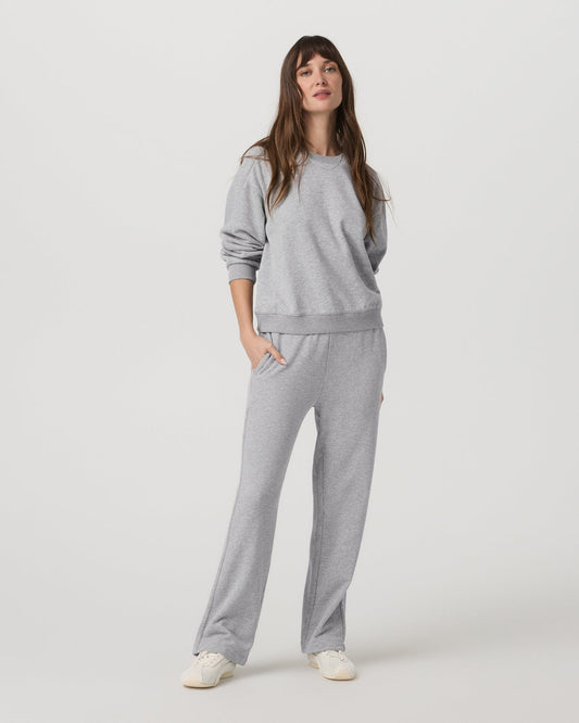 Sedona Seams Crew Women's Light Heather Grey Sweatshirt | Vuori shop - US 1086