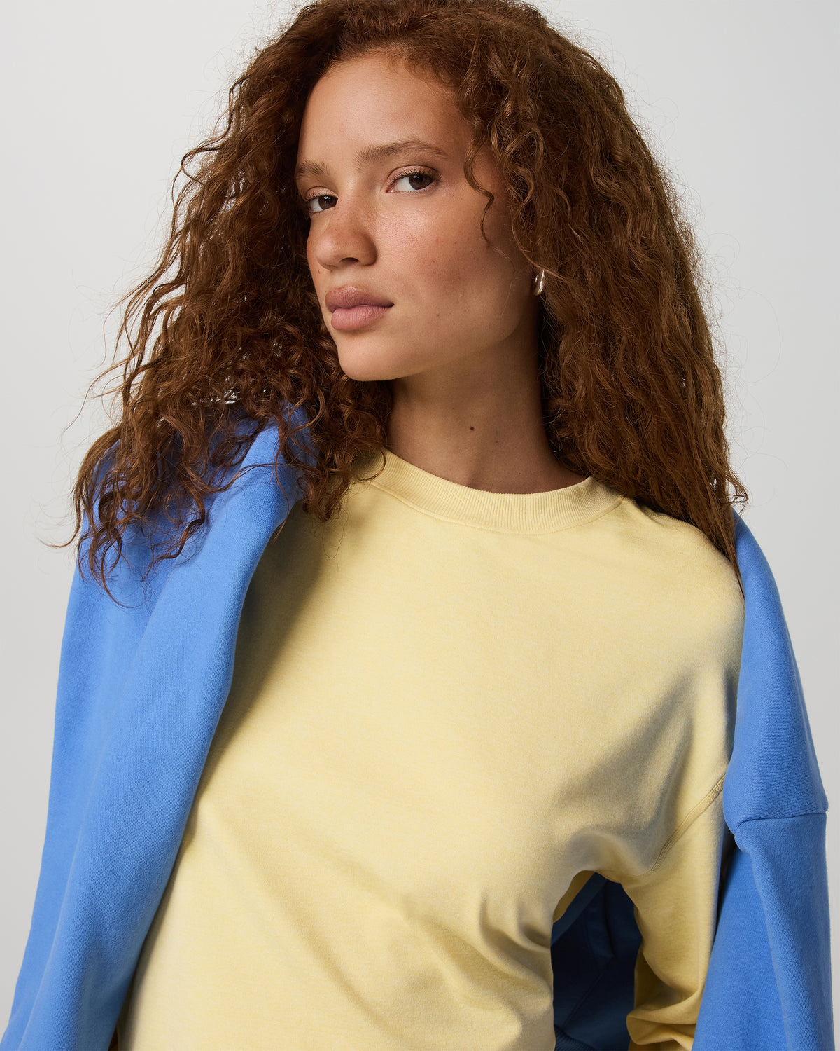 Halo Modern Crew Lemon Snap Heather Lounge Sweatshirt | Vuori online - US 2090