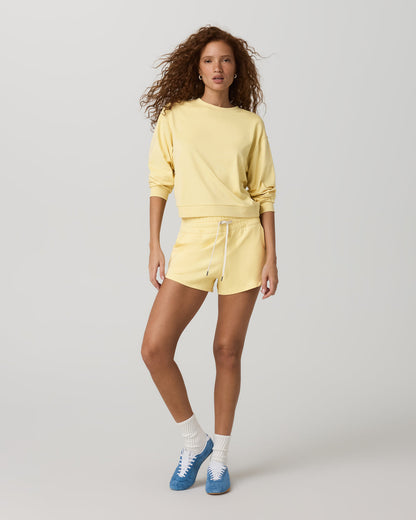 Halo Modern Crew Lemon Snap Heather Lounge Sweatshirt | Vuori online - US 2090