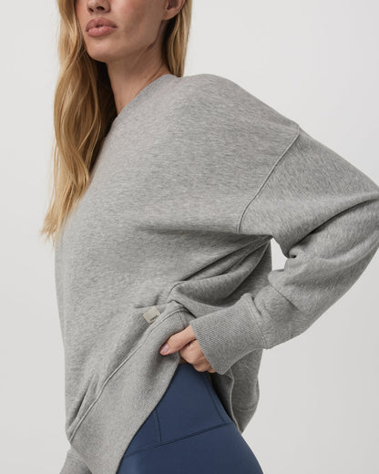 Sedona Weekender Crew Light Heather Grey Crewneck | Vuori discount - US 7490