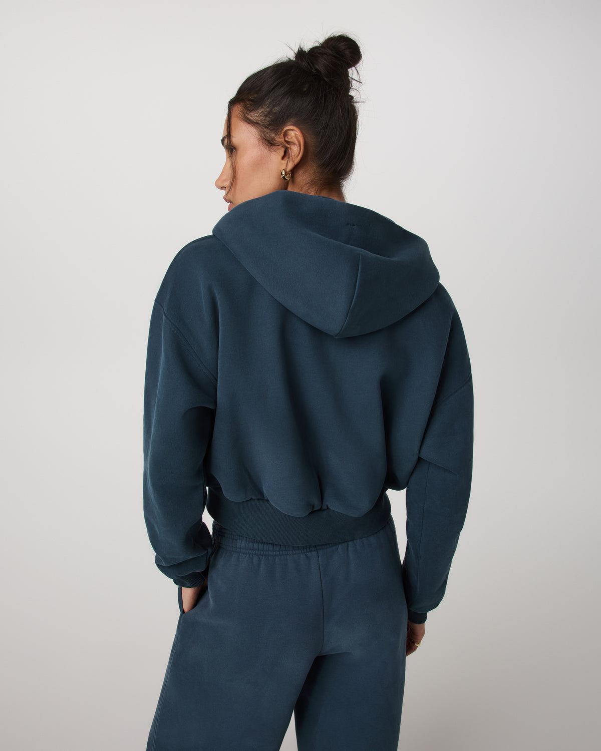 Restore Mini Full Zip Hoodie Ocean Blue Oversized Hoodie | Vuori sale - US 2654