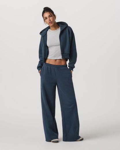 Restore Mini Full Zip Hoodie Ocean Blue Oversized Hoodie | Vuori sale - US 2654