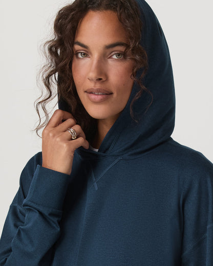 Halo Pullover Hoodie Women's Blue Coast Heather Hoodie | Vuori for sale - US 7422