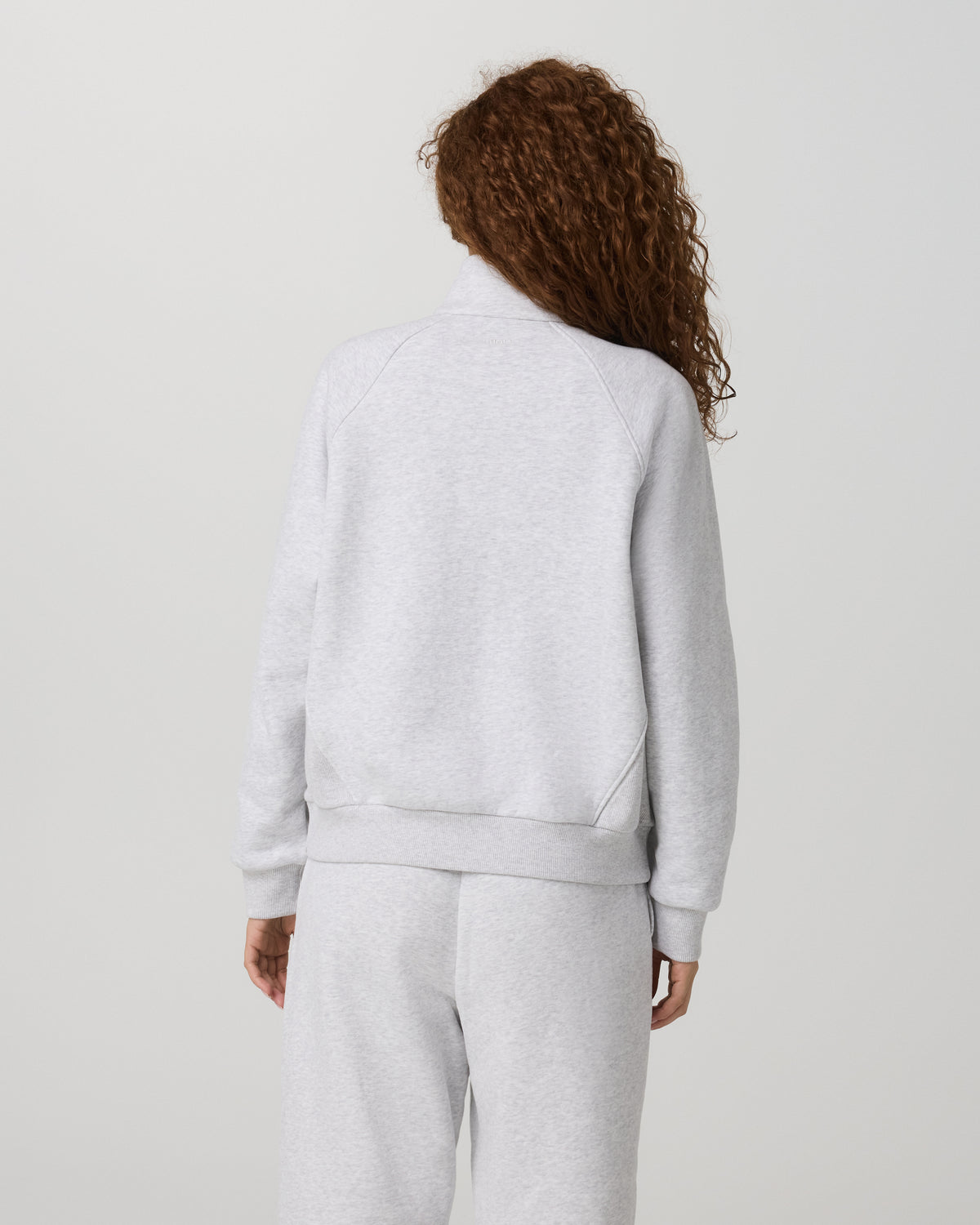 Restore Double Zip Sweatshirt Pale Grey Heather Full-Zip | Vuori discount - US 3452