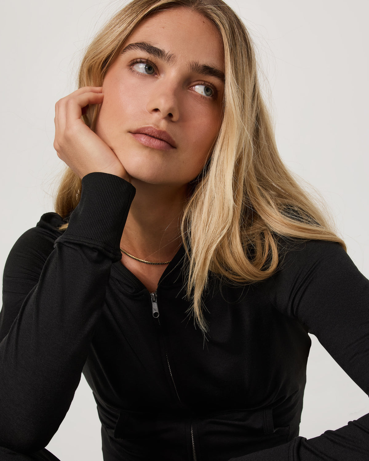 Halo Mini Full Zip Hoodie Black Heather | Vuori shop - US 1339