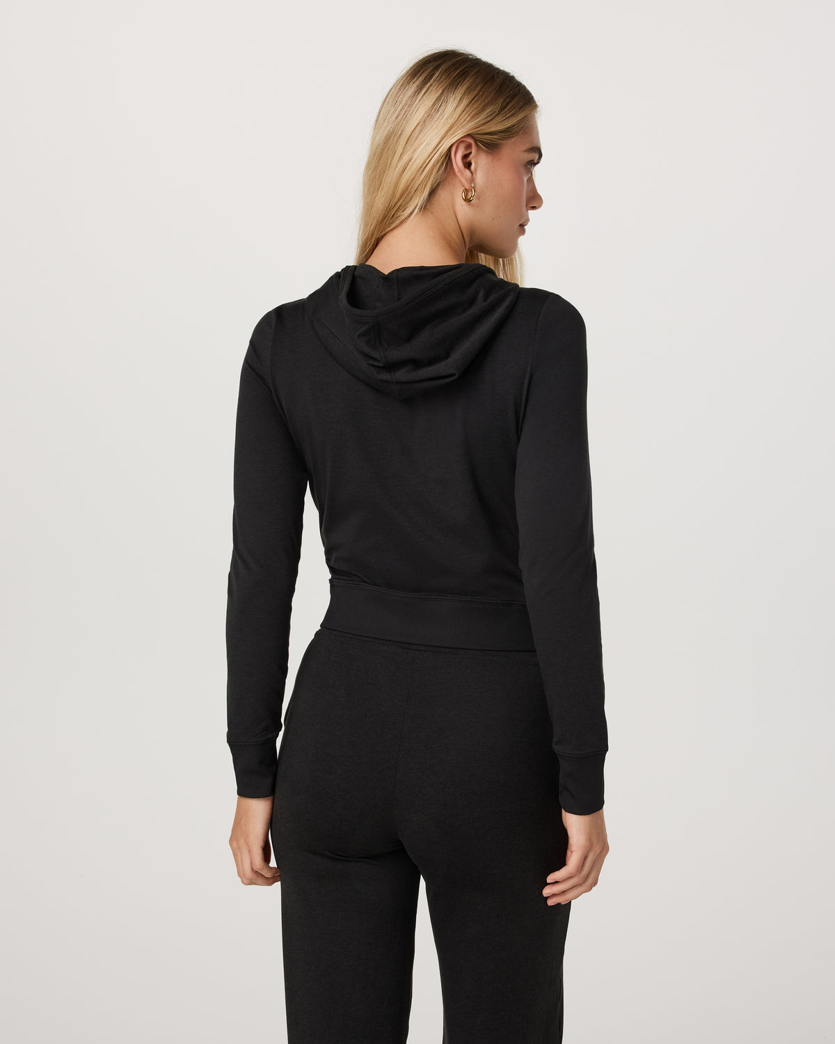 Halo Mini Full Zip Hoodie Black Heather | Vuori shop - US 1339