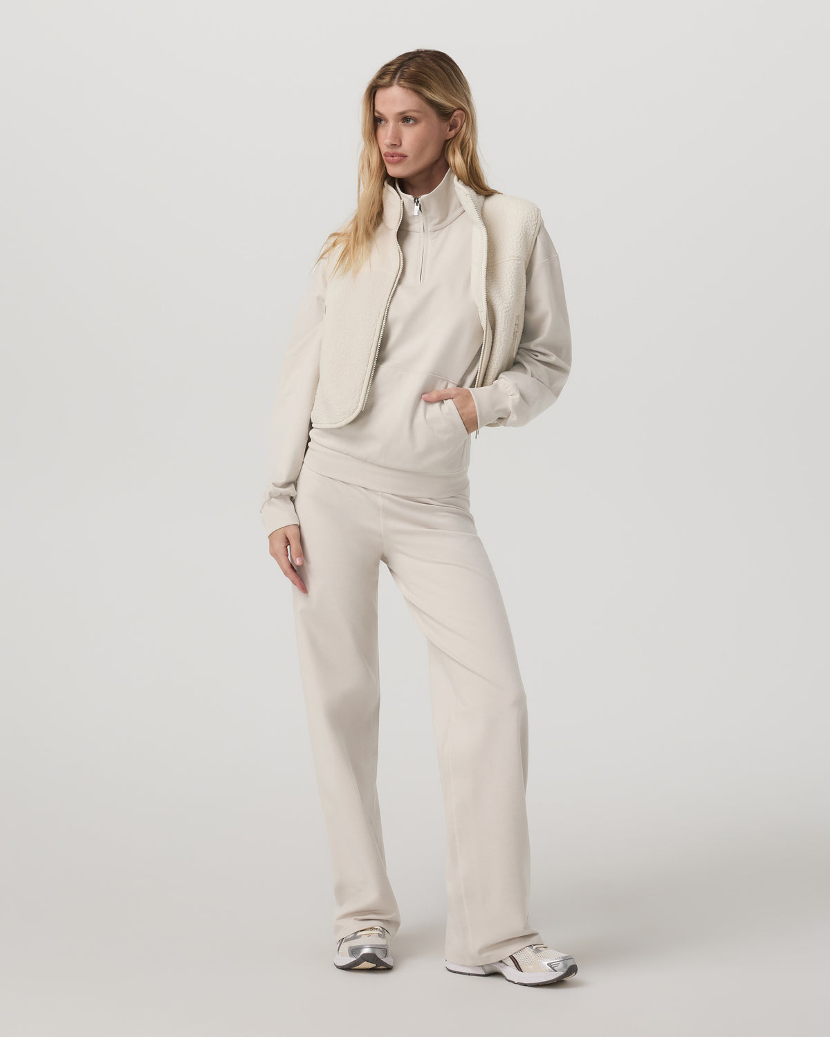 Granite Half Zip Women's Oatmeal Heather Sweatshirt | Vuori discount - US 9762