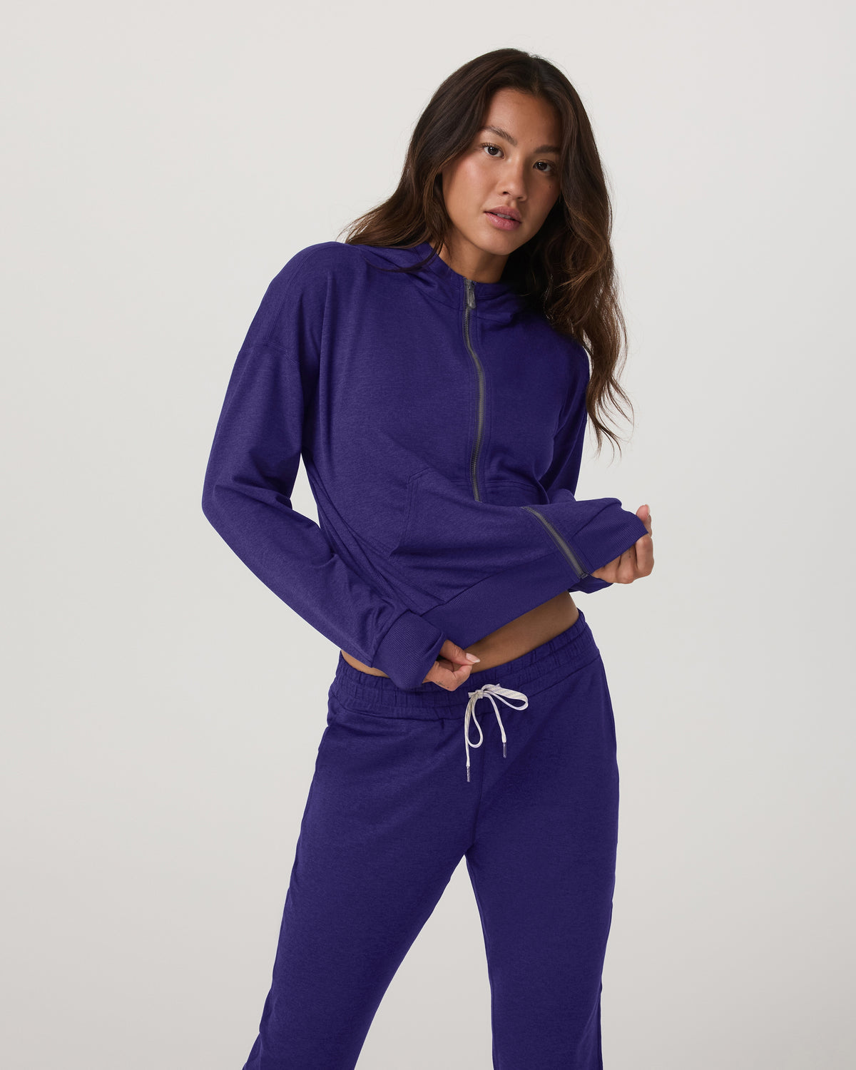 Halo Full Zip Hoodie Women's Stellar Sky Heather Hoodie | Vuori online - US 9792
