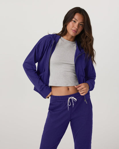 Halo Full Zip Hoodie Women's Stellar Sky Heather Hoodie | Vuori online - US 9792