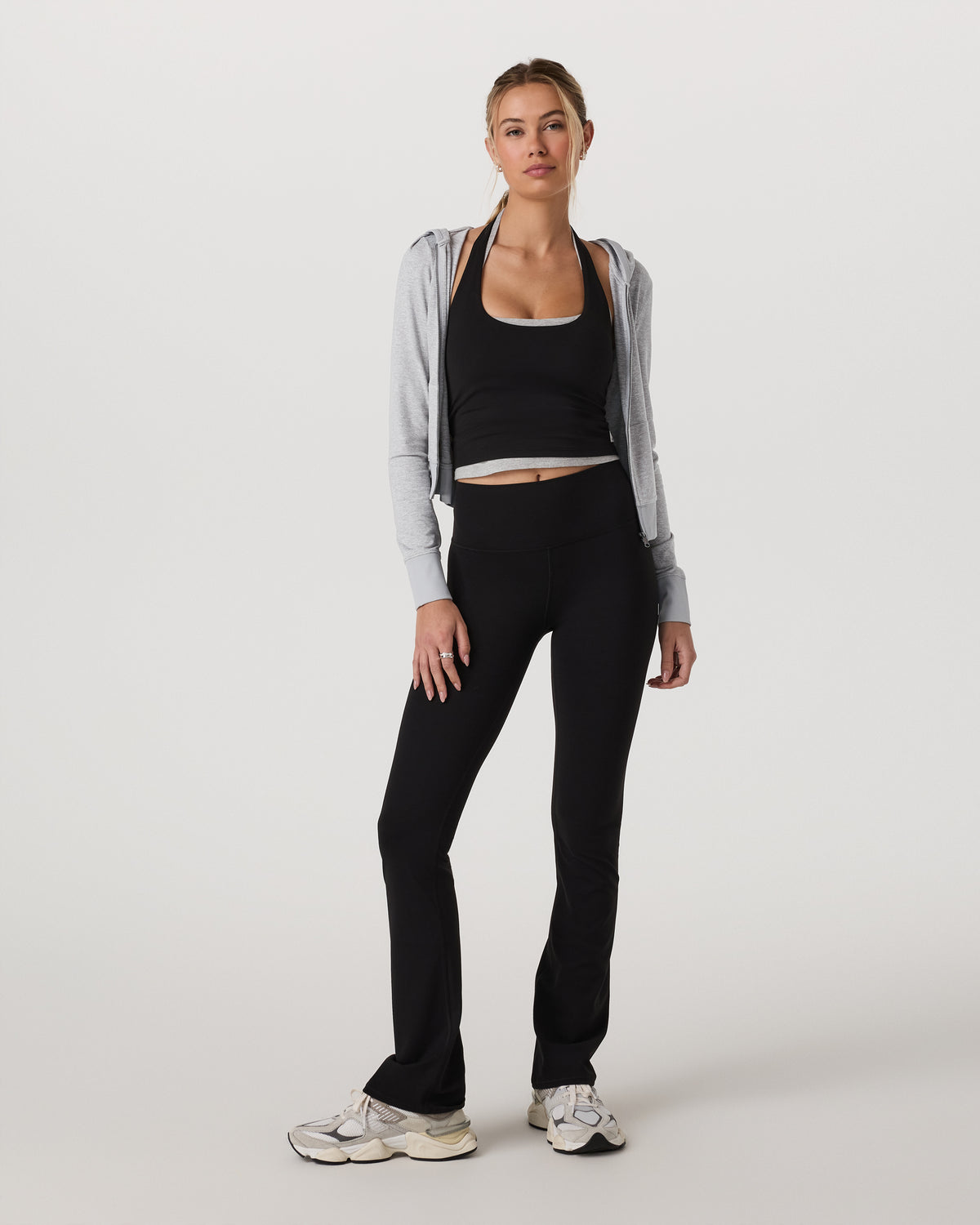 Halo Mini Full Zip Hoodie Pale Grey Heather | Vuori outlet - US 6336