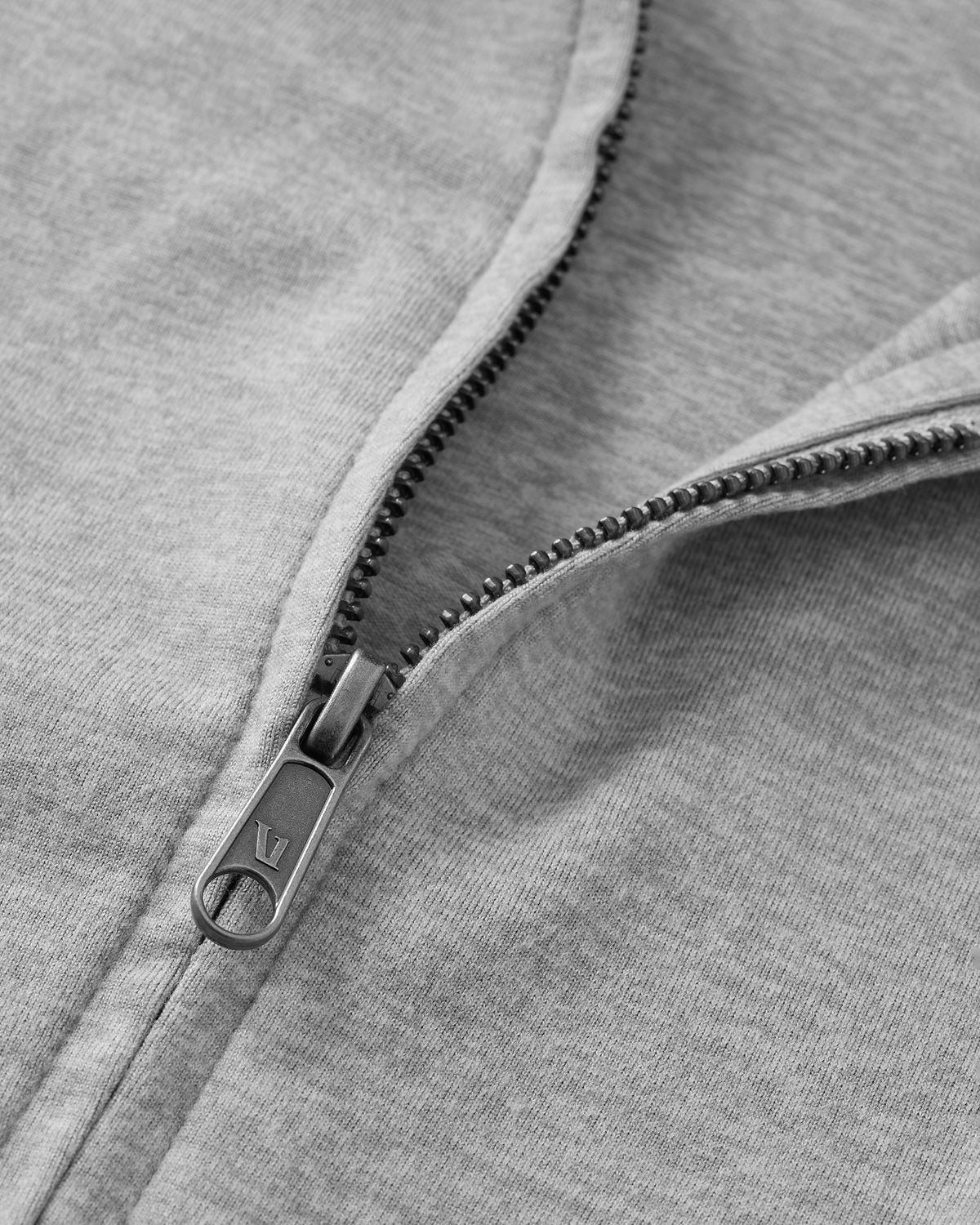 Halo Mini Full Zip Hoodie Pale Grey Heather | Vuori outlet - US 6336