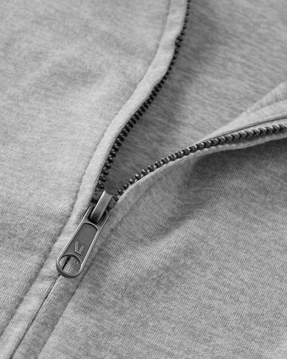 Halo Mini Full Zip Hoodie Pale Grey Heather | Vuori outlet - US 6336