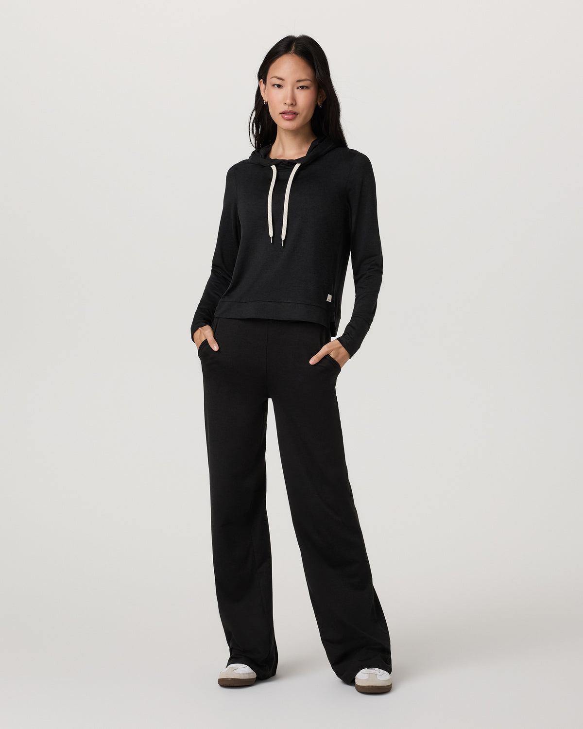 Halo Essential Hoodie Black Heather Sweatshirt | Vuori sale - US 2482