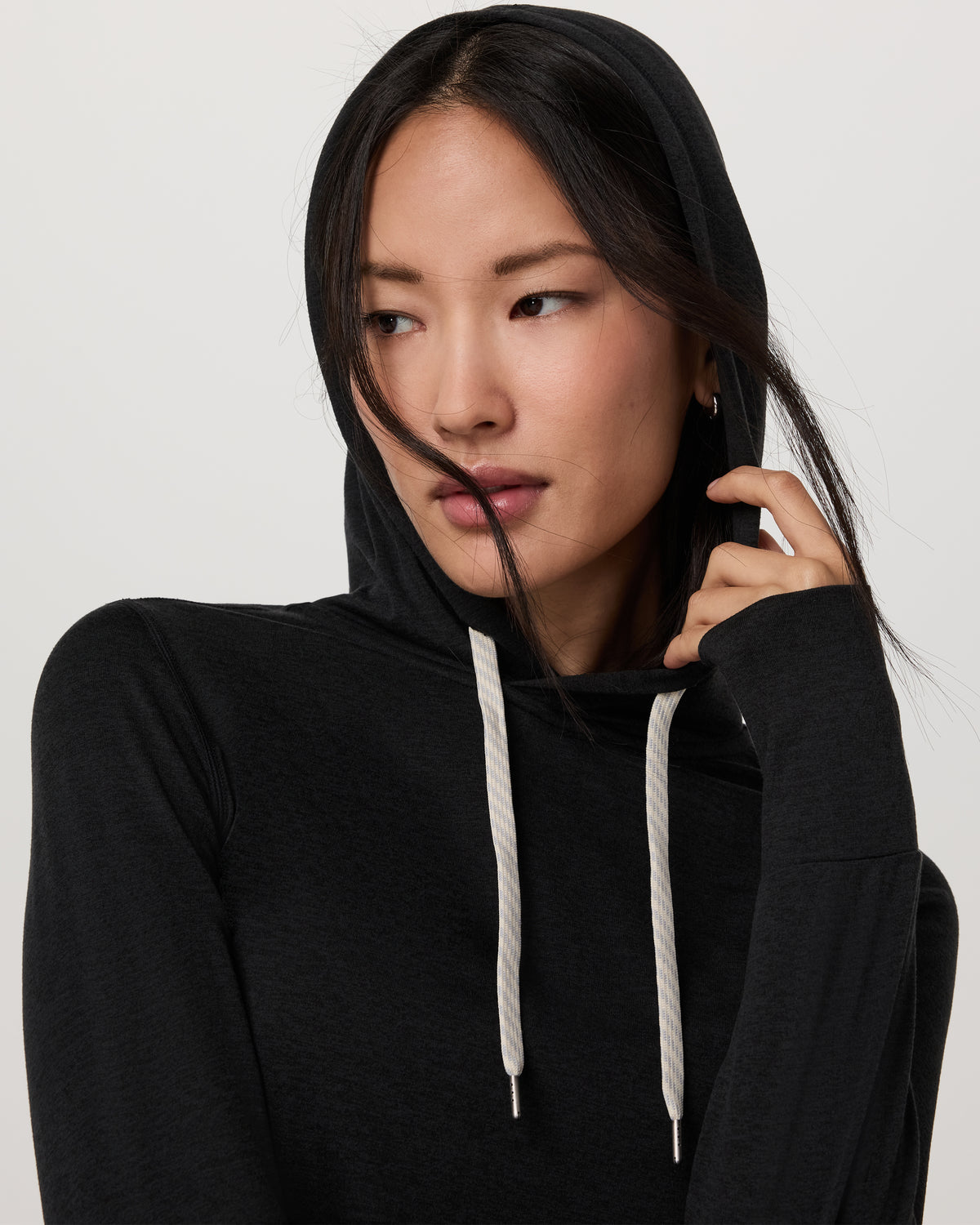 Halo Essential Hoodie Black Heather Sweatshirt | Vuori sale - US 2482