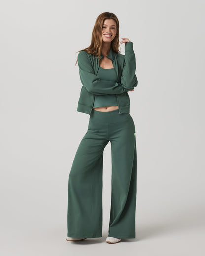 Halo Mini Track Jacket Women's Agate Green Cropped Zip-Up | Vuori onsale - US 7695