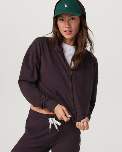 Halo Full Zip Hoodie Women's Raisin Hoodie | Vuori discount - US 9621