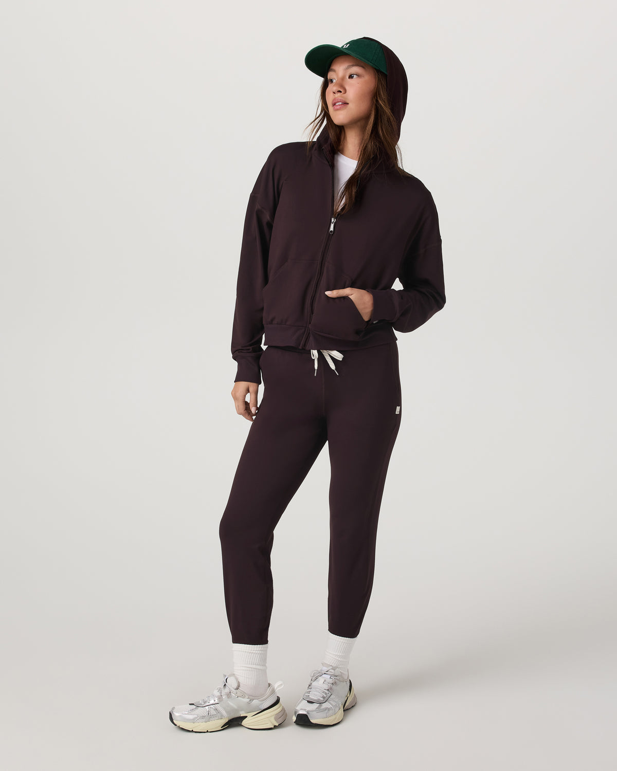 Halo Full Zip Hoodie Women's Raisin Hoodie | Vuori discount - US 9621