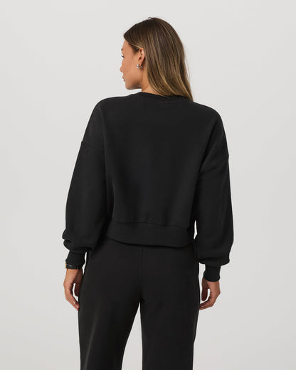 Restore Mini Crew Women's Washed Black Crewneck | Vuori outlet - US 8893