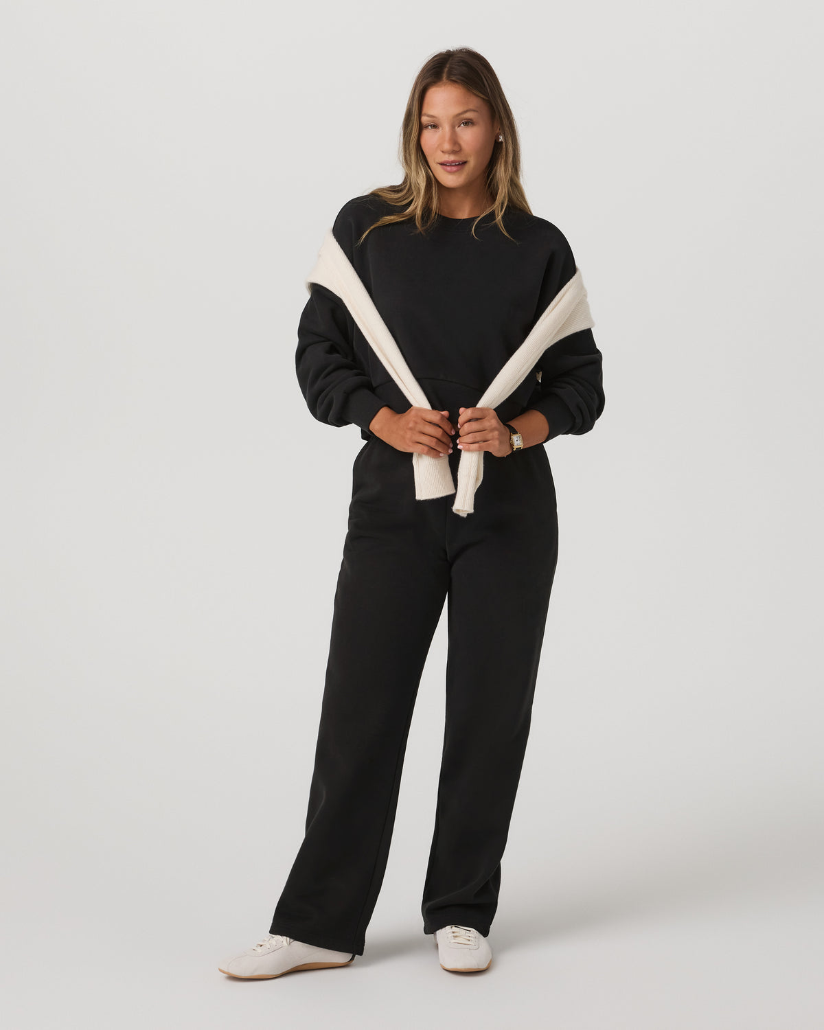 Restore Mini Crew Women's Washed Black Crewneck | Vuori outlet - US 8893