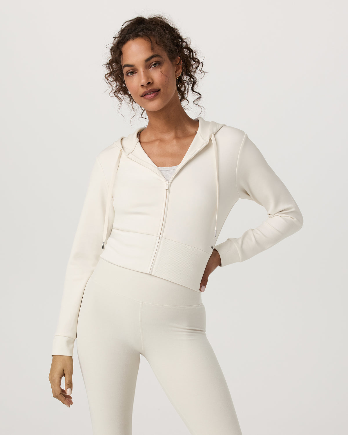 Compose Full Zip Hoodie Women's Marshmallow Jacket | Vuori shop - US 8263