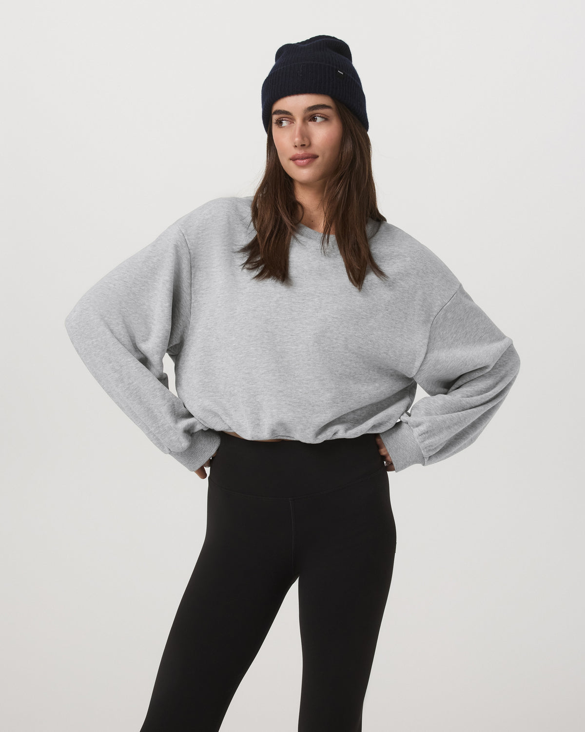 Sedona Bubble Crew Women's Light Heather Grey Crewneck | Vuori sale - US 6968