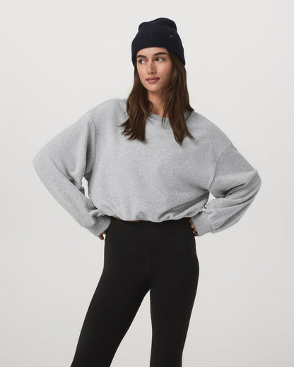 Sedona Bubble Crew Women's Light Heather Grey Crewneck | Vuori sale - US 6968