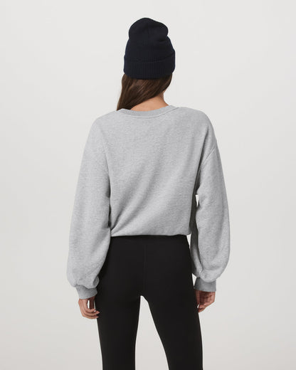 Sedona Bubble Crew Women's Light Heather Grey Crewneck | Vuori sale - US 6968