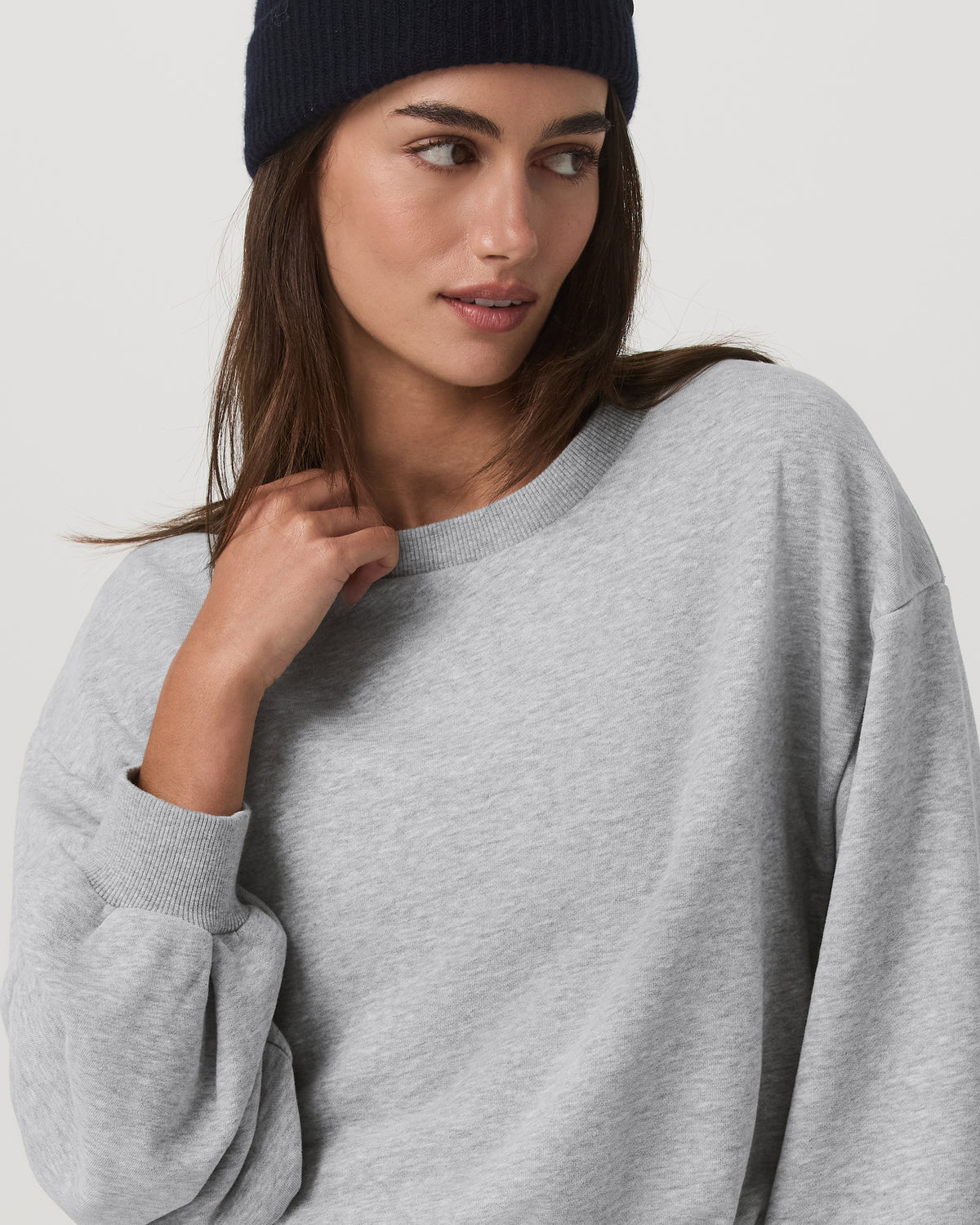 Sedona Bubble Crew Women's Light Heather Grey Crewneck | Vuori sale - US 6968