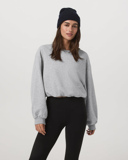 Sedona Bubble Crew Women's Light Heather Grey Crewneck | Vuori sale - US 6968